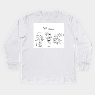 Old Justice Kids Long Sleeve T-Shirt